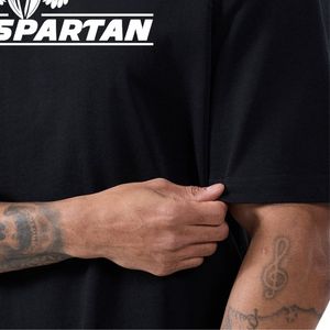 เสื้อยืดโอเวอร์ไซส์สีดำสำหรับผู้ชายแขนสั้นลำลองสตรีทแวร์คอกลมน้ำหนักเบาระบายอากาศได้เสื้อยืดแฟชั่นฤดูร้อน - Product Image 4