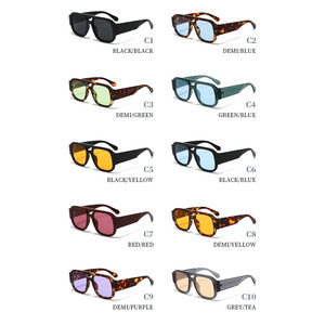 Nouvelles Lunettes de Soleil Décontractées à Double Pont pour Femme 2025 – Protection Solaire Tendance Style Européen et Américain pour Photos - Product Image 4