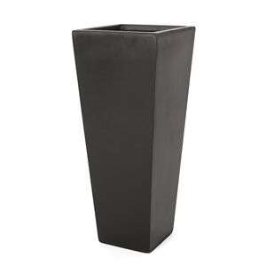 Fioriera Moderna da Esterno in Pietra MGO 33x83 cm, Vaso e Fioriera Neri - Product Image 5