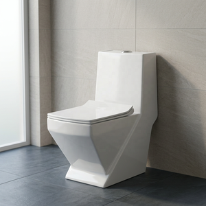 WC monobloc en céramique moderne à siphon en S pour bâtiments commerciaux et projets hôteliers - Product Image 6