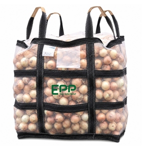 ถุง EPP เวียดนาม แบบ U 100% PP ถุงผ้าทอแบบมีช่องระบายอากาศ FIBC ถุงตาข่ายบรรจุฟืนแบบกำหนดเอง ถุงตาข่ายบรรจุฟืนขายส่ง - Product Image 1