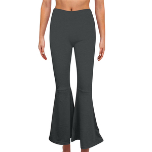 Leggings de yoga acampanados en oferta, pantalones deportivos casuales con efecto levanta glúteos, ropa deportiva para mujer, leggings acampanados con diseño y talla personalizados - Product Image 4