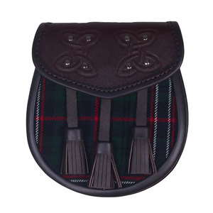 Sporran écossais traditionnel en cuir semi-formel avec ceinture à chaîne, personnalisable OEM ODM - Product Image 1