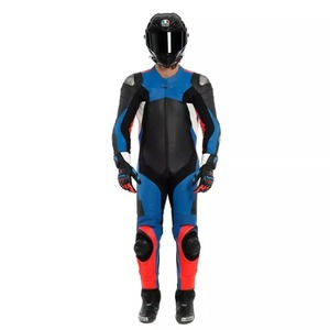 Motorbike Leather Suit for Motorcycle Racing Unisex High Quality Flame-Retardant Breathable 1 or 2 Piece Kit - Product Image 3