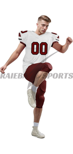 Uniforme de Fútbol Americano Sublimado de Diseño Personalizado, Calidad Premium, 100% Poliéster, Transpirable, Absorbente de Humedad, Elástico en Cuatro Direcciones - Product Image 6