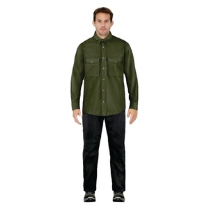 เสื้อเชิ้ตทางการแขนยาวสำหรับผู้ชายเสื้อลำลองผ้าลายตาราง - Product Image 1