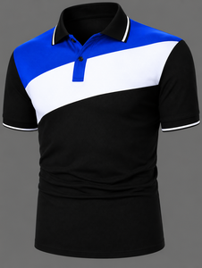 Camiseta de Golf Casual de Manga Corta para Hombre, Transpirable, Bordada, de Poliéster Sólido, con Logotipo Frontal Personalizado OEM - Product Image 3