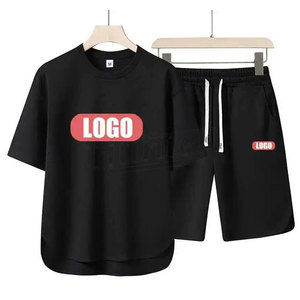 Latest Fashion Wholesale Customize T-Shirt And Shorts <b>Set</b> Men Cheap Price Summer Men <b>Twin</b> <b>Set</b> 2 Piece Men Jogging Short <b>Set</b> 2025 - Product Image 2