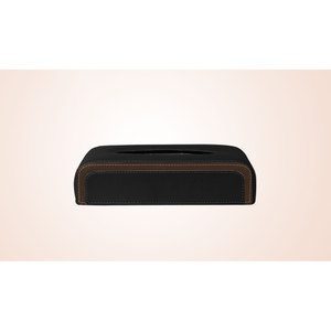 Accessoires pour camions : Boîte à mouchoirs Eco Curve en marron-noir - Product Image 1