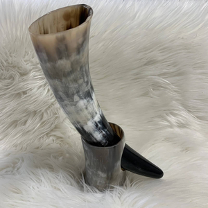 100% High Quality Top Trending European-Style Carved Buffalo Ox <b>Horn</b> Agate Polished Natural Crafts Handmade <b>Viking</b> Wine <b>Horn</b> - Product Image 6