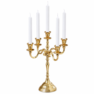 Best Quality 5 Arm <b>Black</b> Metal <b>Candelabra</b> Centerpiece Candlestick Holder for Wedding Event & Dining Table Decoration <b>Candelabra</b> - Product Image 5
