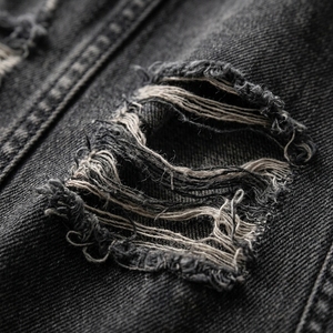 Chaqueta vaquera extragrande para mujer con bolsillos frontales, corte relajado, mangas largas, ropa casual de calle para un estilo diario. - Product Image 5