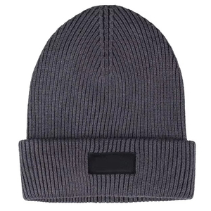 Ribbed Knit Beanie Hat Solid Color Unisex <b>Winter</b> <b>Cap</b> 100% Acrylic Adult Wear Casual Stretch Skull <b>Cap</b> Available For Online Sale - Product Image 1