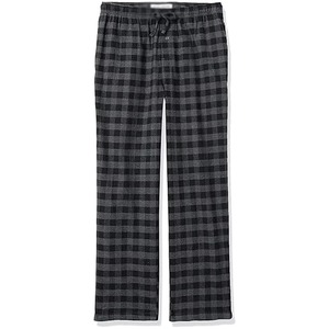 Pantalon en molleton à carreaux pour homme, décontracté, taille élastique avec cordon de serrage, pour l'automne et l'hiver - Product Image 1