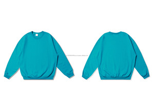 Venta al por mayor de alta calidad básica en blanco logotipo personalizado unisex de gran tamaño de algodón de cuello redondo suéter informal Suelto - Product Image 5