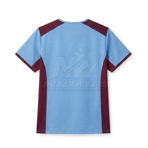 Tenue médicale d'hôpital : Blouse à col rond à manches courtes, uniforme professionnel pour le personnel infirmier, clinique et de laboratoire - Product Image 4
