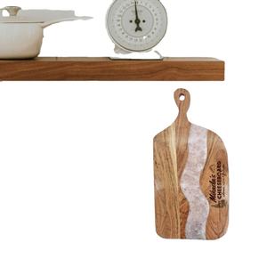 Tabla de servir de madera epoxi de nuevo diseño, bloque de corte de cocina decorativo para verduras, frutas, queso y pan - Product Image 2