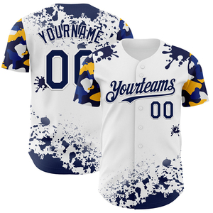 Camisetas de Béisbol Personalizadas de Alto Rendimiento, con Botones, 100% Poliéster, Talla Grande, Estilo Veraniego, para Fitness, Deportes, Clubes y Equipos - Product Image 1