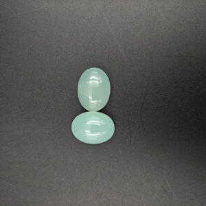 Piedra preciosa verde de jade natural Aqua Onex de alta calidad, corte ovalado, pulida y suelta, para la fabricación de joyas. - Product Image 6