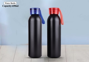 Black Stainless Steel Straight PVC <b>Water</b> <b>Bottle</b> 750ml Insulated Vacuum Drinkware Portable Leak Proof for Travel Promotion - Product Image 2