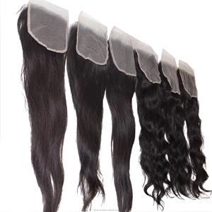 Frontal 9x6 sans colle, cheveux Remy vietnamiens, ondulation Water Wave, couverture remarquablement large, avec dentelle française pour raie naturelle - Product Image 3