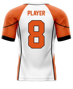 ชุดอเมริกันฟุตบอล ลายธงชาติอเมริกา พร้อมถุงเท้า ชุด 7 คนต่อทีม สำหรับทุกเพศทุกวัย ไซส์พลัส ชุดรัดรูปแขนสั้น ผ้ายืดสแปนเด็กซ์/โพลีเอสเตอร์ - Product Image 5