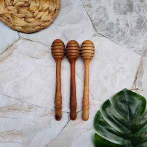 Custom Engraved Wooden Honey Dipper Stick Handmade Natural Wood Honey Drizzler Server for Kitchen Tabletop Decor - Product Image 6
