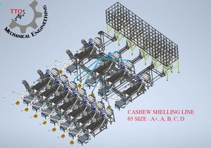 TTQ Cashew Processing Plant 30 Tons Per Day Raw Cashew Nut Line White Kernel Food Grade SS Ho <b>Chi</b> Minh City Manufacturer 380V - Product Image 1