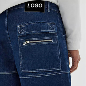 Servicio OEM, Pantalones Cortos de Mezclilla Sólidos 100% Algodón para Hombre, Diseño y Logotipo Personalizados de Alta Calidad - Product Image 5