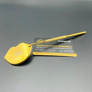 Espejo de Pestañas con Forma de Beso Chapado en Oro, Herramienta de Belleza Profesional, Espejo de Inspección, Impresión de Logotipo Personalizado - Product Image 6