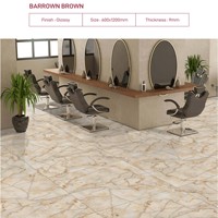 ASTONIA BROWN Carreaux de porcelaine polie Onyx Premier Choix 24x48 Surface Brillante Carreaux Vitrifiés Appartement Moderne Céramique Novac
