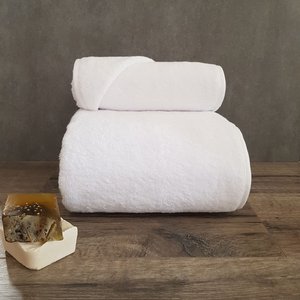 Serviettes de bain en coton égyptien blanc, épaisses, luxueuses, douces, absorbantes, qualité hôtel et spa - Product Image 1