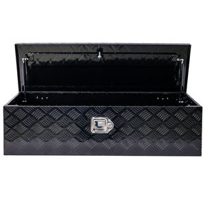 39-Inch Heavy Duty Aluminum <b>Tool</b> <b>Box</b> Truck Bed and Outdoor Trailer Pickup Storage Organizer RV Underbody Storage <b>Tool</b> <b>Box</b> - Product Image 4