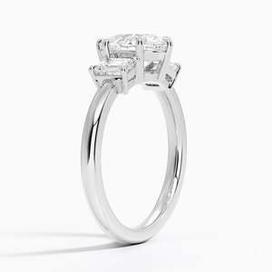 Anillo BOJ 067 con Corte de Pera, Plata 925, Tres Piedras, Halo Solitario, Anillo de Diamantes de 2 Quilates, Color D, VVS1, Moissanita, Certificado GRA, Precio Bajo - Product Image 2