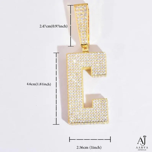 Colgante de Moissanita con Corte Princesa OG, Collar con Dije de Oro Rosa Iced Out, Chapado en Oro sobre Plata 925, Joyería Hip Hop, Regalo - Product Image 2