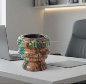 Bâtons d'encens arabes Bakhour Bakhoor Dukhoon support époxy et bois avec parfum de coriandre fait à la main cadeau de mariage religieux Mubkhar - Product Image 4