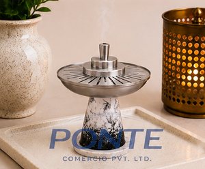 Quemador de Incienso Árabe Moderno y Minimalista de Mármol Blanco y Metal, para Oud y Frankincienso, Elegante Decoración para el Hogar, Regalo - Product Image 5