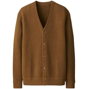 Cardigan pour femme en laine/acrylique tricoté sur mesure, motif personnalisé, combinaison de couleurs décontractée d'automne - Product Image 1