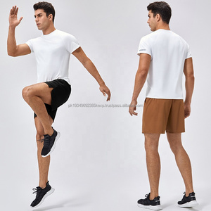 กางเกงขาสั้นไนลอนสำหรับผู้ชายระบายอากาศได้ดีมีกระเป๋าและสายรัดเอวยางยืดแห้งเร็วชุดออกกำลังกายสำหรับผู้ชาย - Product Image 6