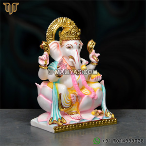 ฝุ่นหินอ่อนพระพิฆเนศ & เรซิ่นรูปเคารพ | รูปปั้นพระพิฆเนศสำหรับตกแต่งบ้าน & วัด-มาลายาส - Product Image 3