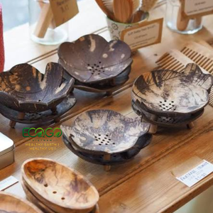 <b>Coconut</b> Shell <b>Soap</b> Dish Handmade Natural <b>Soap</b> Holder for Bathroom Vanity Spa Amenities and Hotel Guest Rooms Eco2go Vietnam - Product Image 5