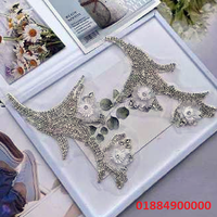 Accessoires de couture de luxe écologiques sans nickel, garniture décorative en strass cristal diamant phosphorescent pour vêtements et robes de mariée