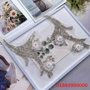 Ruban décoratif de luxe en strass et cristaux pour vêtements, robes, accessoires de couture de mariée - Vente en gros - Product Image 2