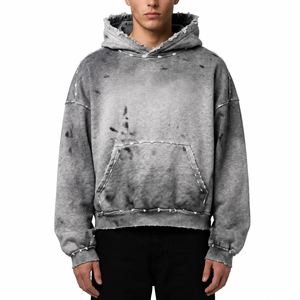 Sudadera con Capucha de Algodón al por Mayor, Estilo Vintage, Acabado Lavado, Tela Premium, Fabricante Personalizado - Product Image 6