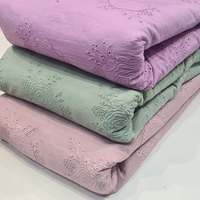 Vestidos de Novia de Encaje de Algodón Voile con Bordado de Diseño, Kurtis, Blusas, Dupatta, Ropa de Moda, Suministro para Exportación