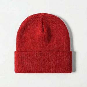 Fabricant de premier plan, service OEM, prix bas, bonnets unisexes légers avec revers plié, bonnet d'hiver, logo personnalisé - Product Image 6