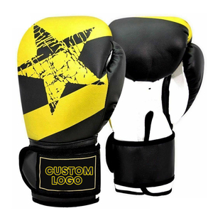 Professional Adult Boxing <b>Gloves</b> Pakistan Made Custom Printed Laced Leather Competition Training Fighting Winning <b>Gloves</b> - Product Image 4