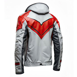 Wholesale Fashion Vintage Men Loose Fitted <b>Retro</b> <b>Leather</b> <b>Jackets</b> Hot Selling Good Comfortable Canvas Street Wear High Street - Product Image 4