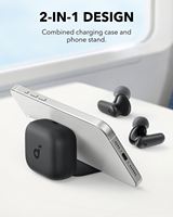 Écouteurs Anker Soundcore P30i, écouteurs intra-auriculaires avec suppression de bruit intelligente et puissante, étui 2-en-1 et support pour téléphone, écouteurs sans fil