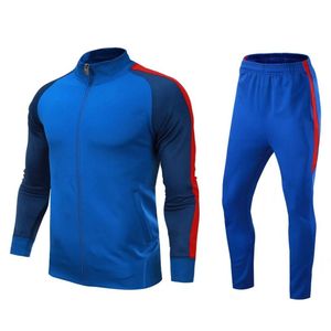 Chándal de entrenamiento de fútbol exclusivo para hombre, corte ajustado, ropa deportiva transpirable de secado rápido, uniforme deportivo para gimnasio y correr. - Product Image 4